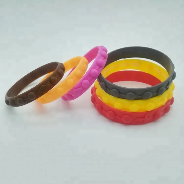 Religious Souvenir Rubber Christian Fish Bracelets