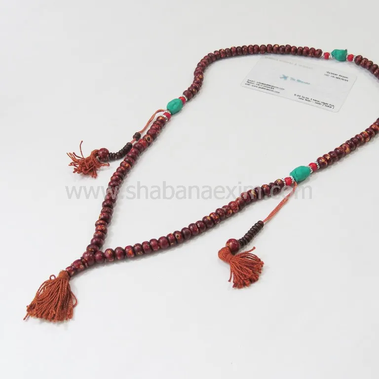 Tibetan prayer mala hippie necklaces Buddhist Prayer Beads