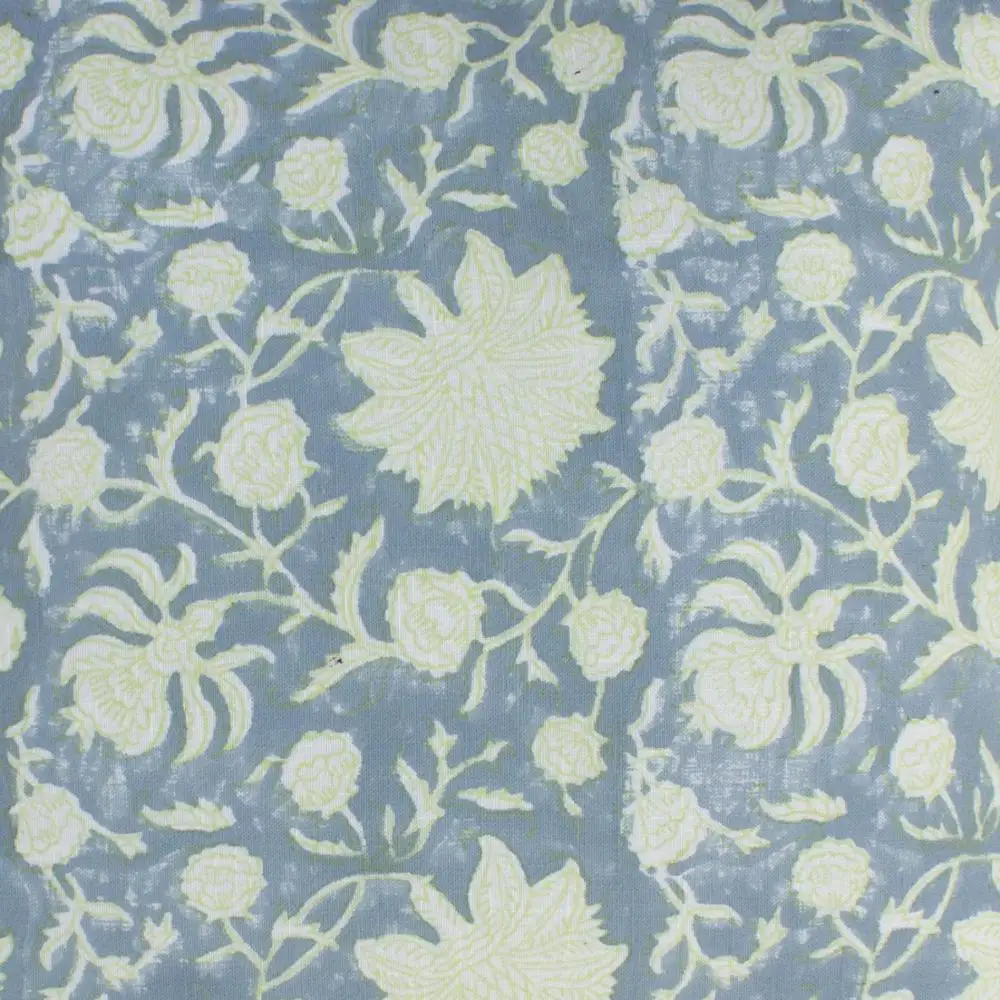 Rusted green latest design floral block print 16 X 16  home decor customized cushion cover