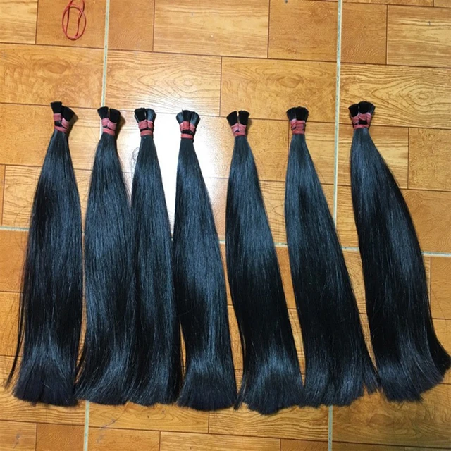 Легко отбеливать натуральными прямыми волосами с черной косточкой! 100% натуральные вьетнамские волосы высшего качества