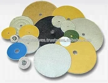 High Quality round Cotton Buffing Wheels for Polishing Durable Fiber Material with Cloth Backing