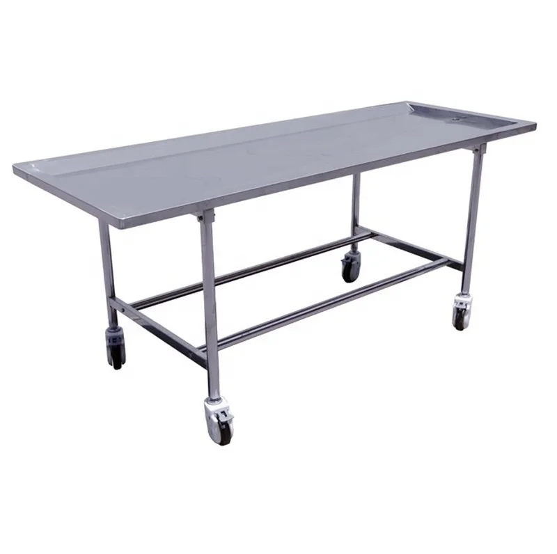 Veterinary operating dissection table steel Embalming Table adjustable Veterinary Autopsy table