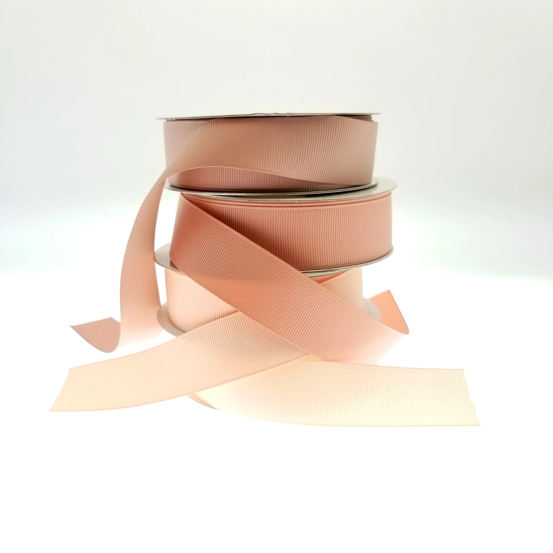 Factory wholesale 32 mm solid color 100% polyester grosgrain ribbon for packaging