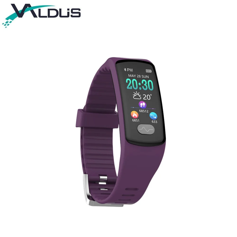 
ECG PPG Smart Bracelet Fitness Tracker 0.96 inch Color Screen Sports Smartwatch Electrode/Photoelectric Heart Rate Monitor E07 