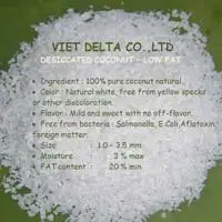 VIET DELTA COMPANY -DESCITED COCONUT