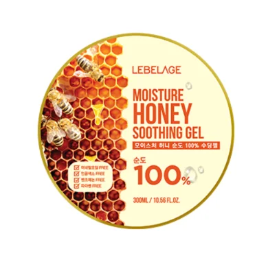 
Korean cosmetic Lebelage Moisture Honey 100% Soothing Gel 300ml 