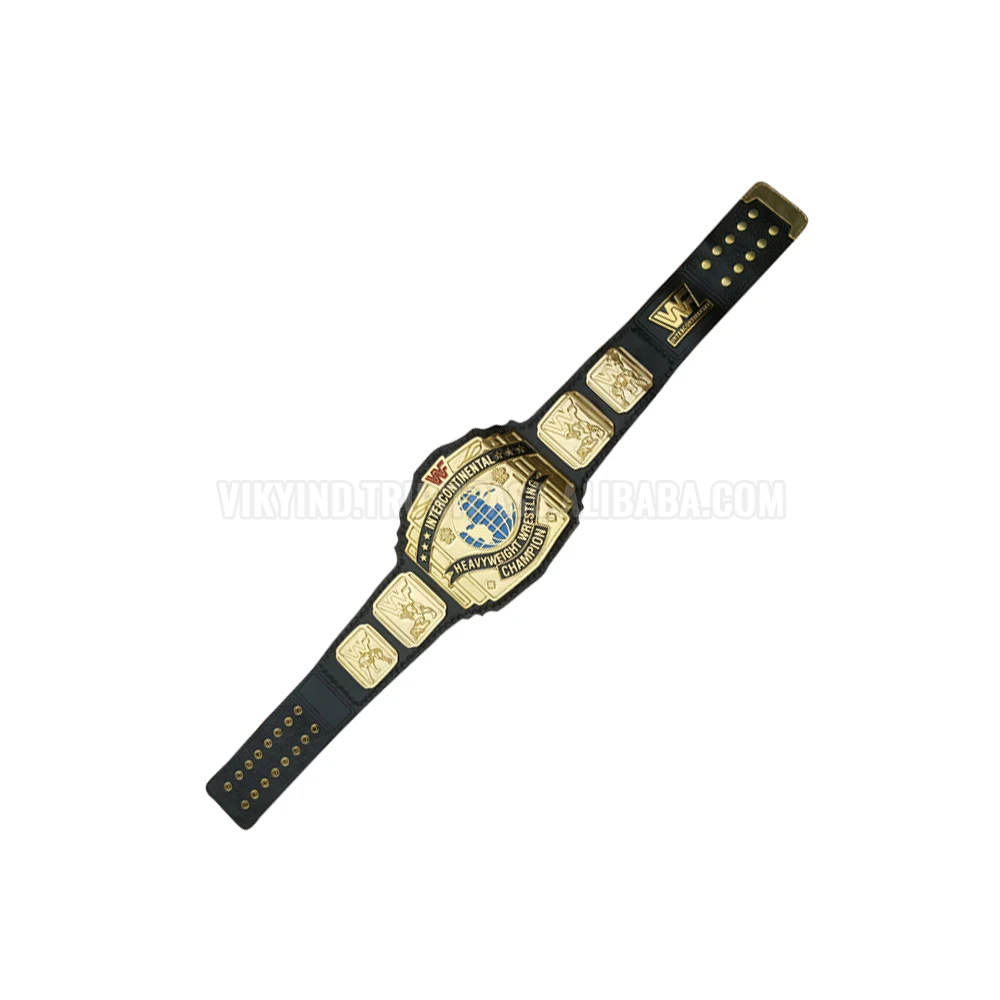Red Logo IC intercontinental Wrestling Championship Belts Leather Belts Wrestling Belts