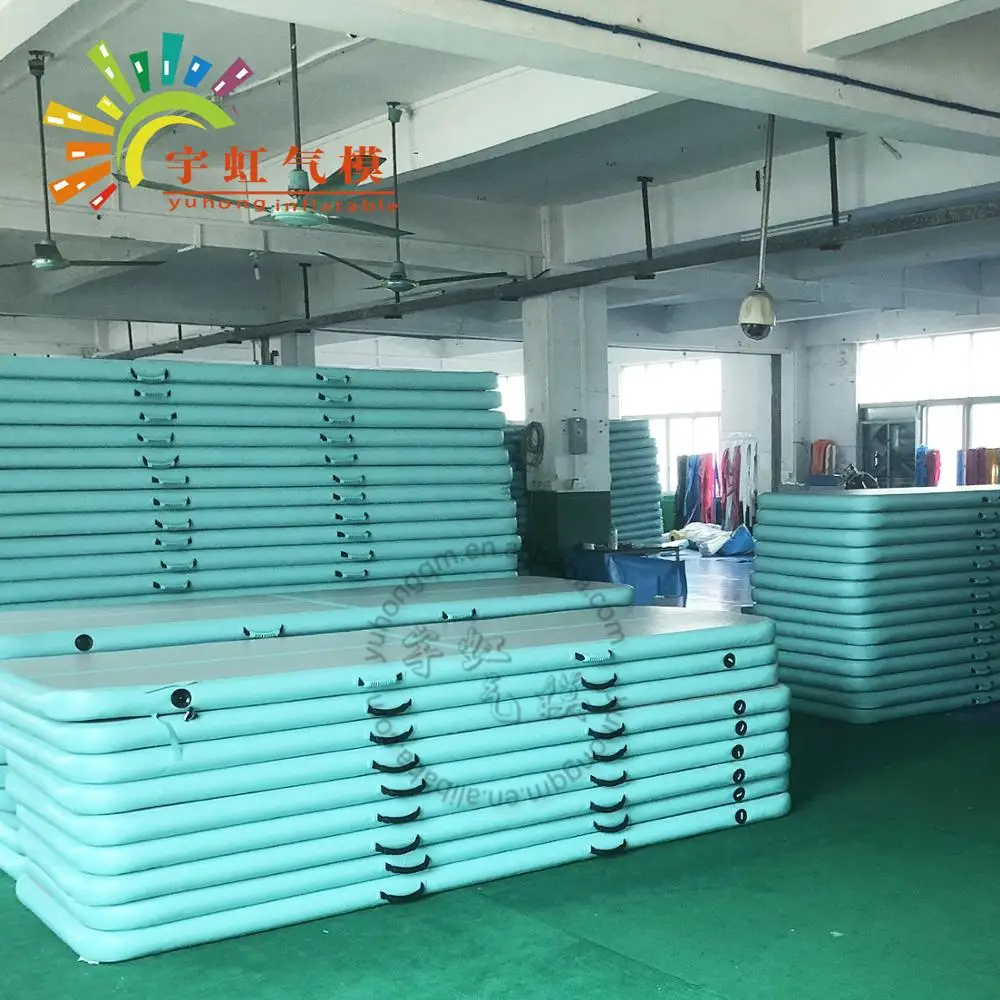 
inflatable air track for sale/inflatable crash mat/tumble track inflatable air mat for gymnastics use in family 