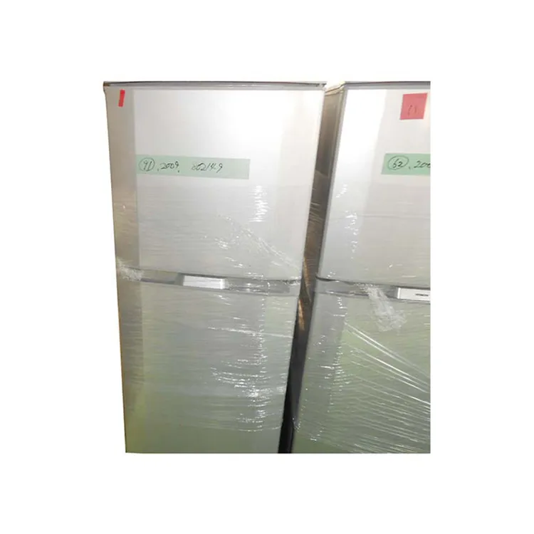 High performance silver black used electric fridge double door