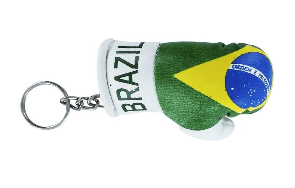 Custom flag mini boxing glove keychain MMA promotional glove