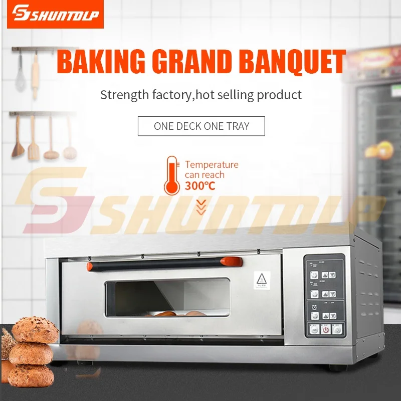 1 deck 1 tray, Commercial electric bread oven, One tray deck oven  bakery equipment