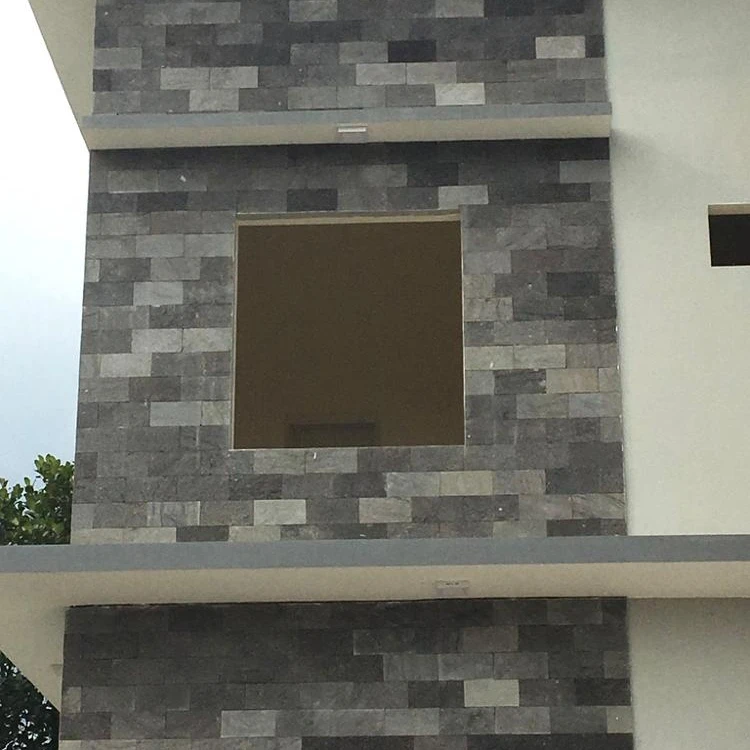 ceramic tiles bali black natural lava stone piedras hitam LS011