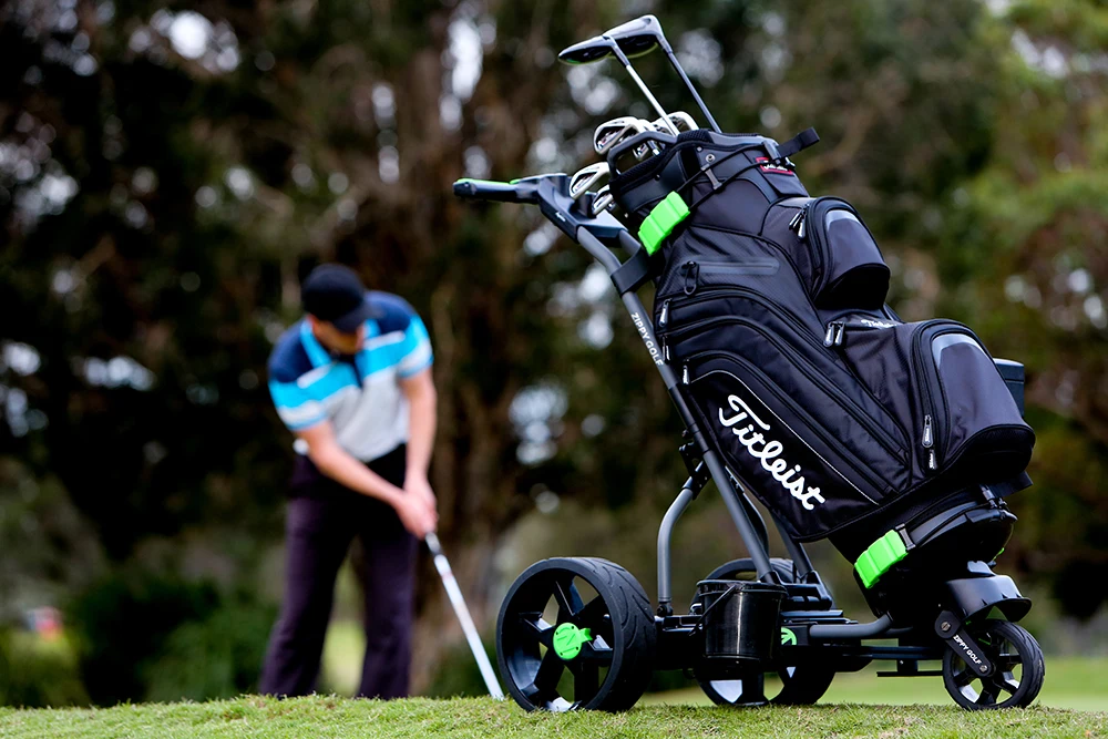 
ZIPPY Golf front suspension 360 swivel wheel remote control golf trolley 