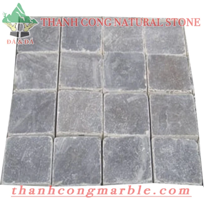 Bluestone Cubic Pavers 10x10 15x15 Natural Stone Cube Grey Limestone Walkway  Sidewalk Paving