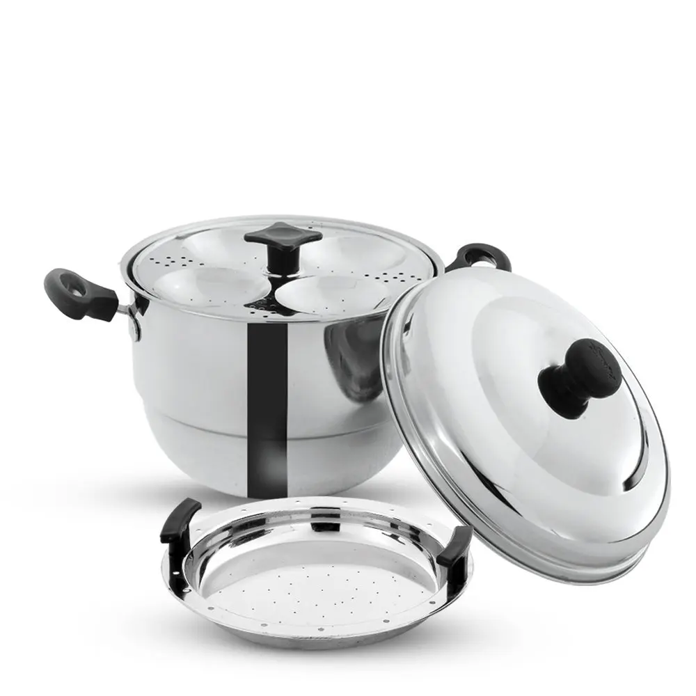 JVL Stainless Steel Round Steamer idli Maker