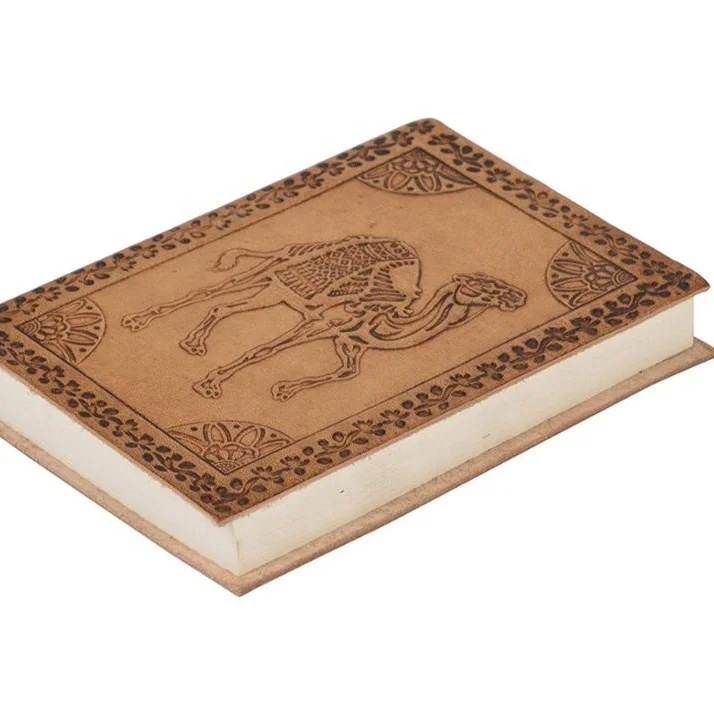 Antique Journals Notebook Handmade Vintage Goat Leather Genuine Leather Gift A5 A6 Business Embossed Hardcover Cover Wholesale