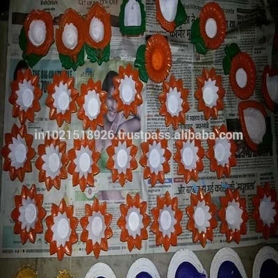 
earthen pot diya for decoration 