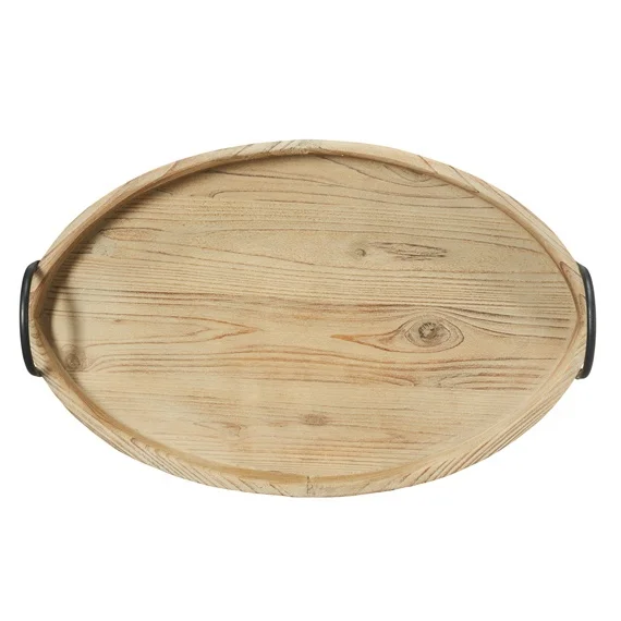 marble rectangular tray with stainless steel handles