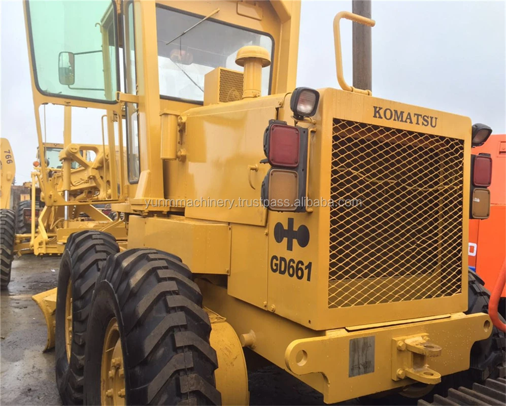 Used Komatsu GD661 grader, GD511 motor grader Komatsu GD611 GD305