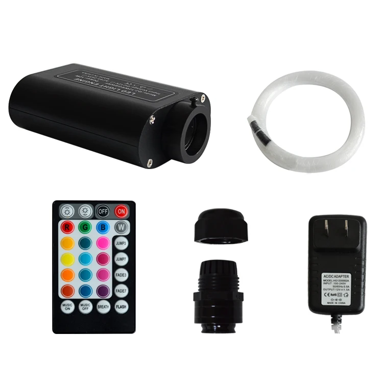 
12W Starlight atmosphere fiber optic light kit with music rhythm control for modified car 