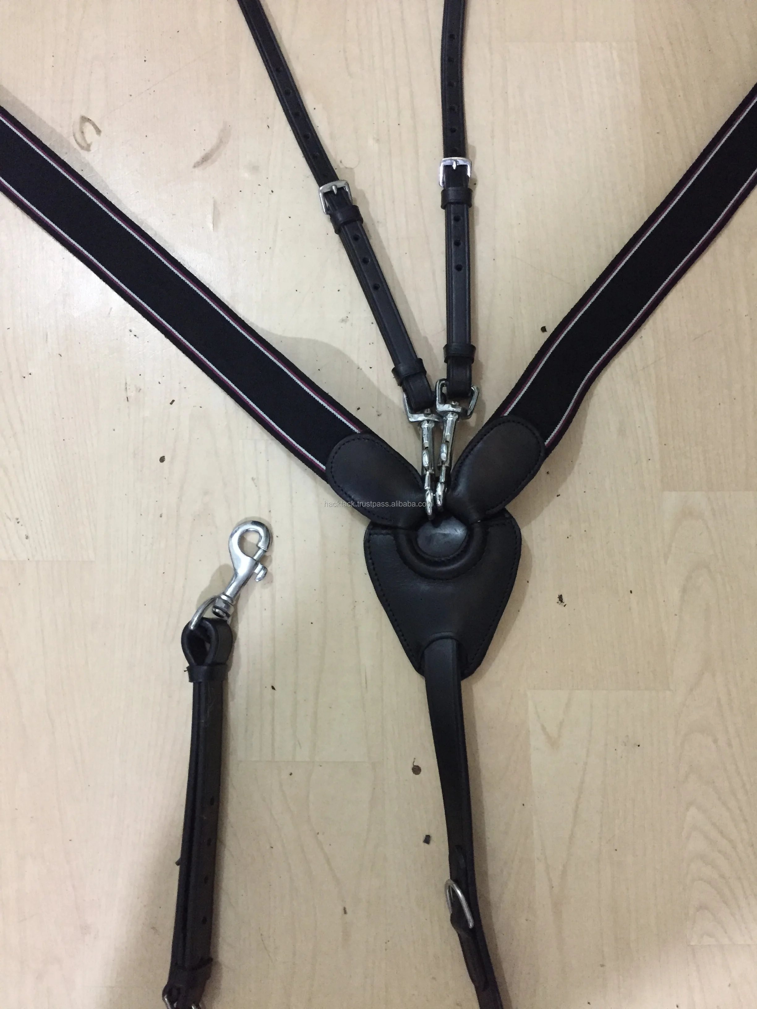 Wholesale Horse Equestrian Breastplate With And EVA Padded Liner Soft SHIP Leather Padded  Size and Color Mixed