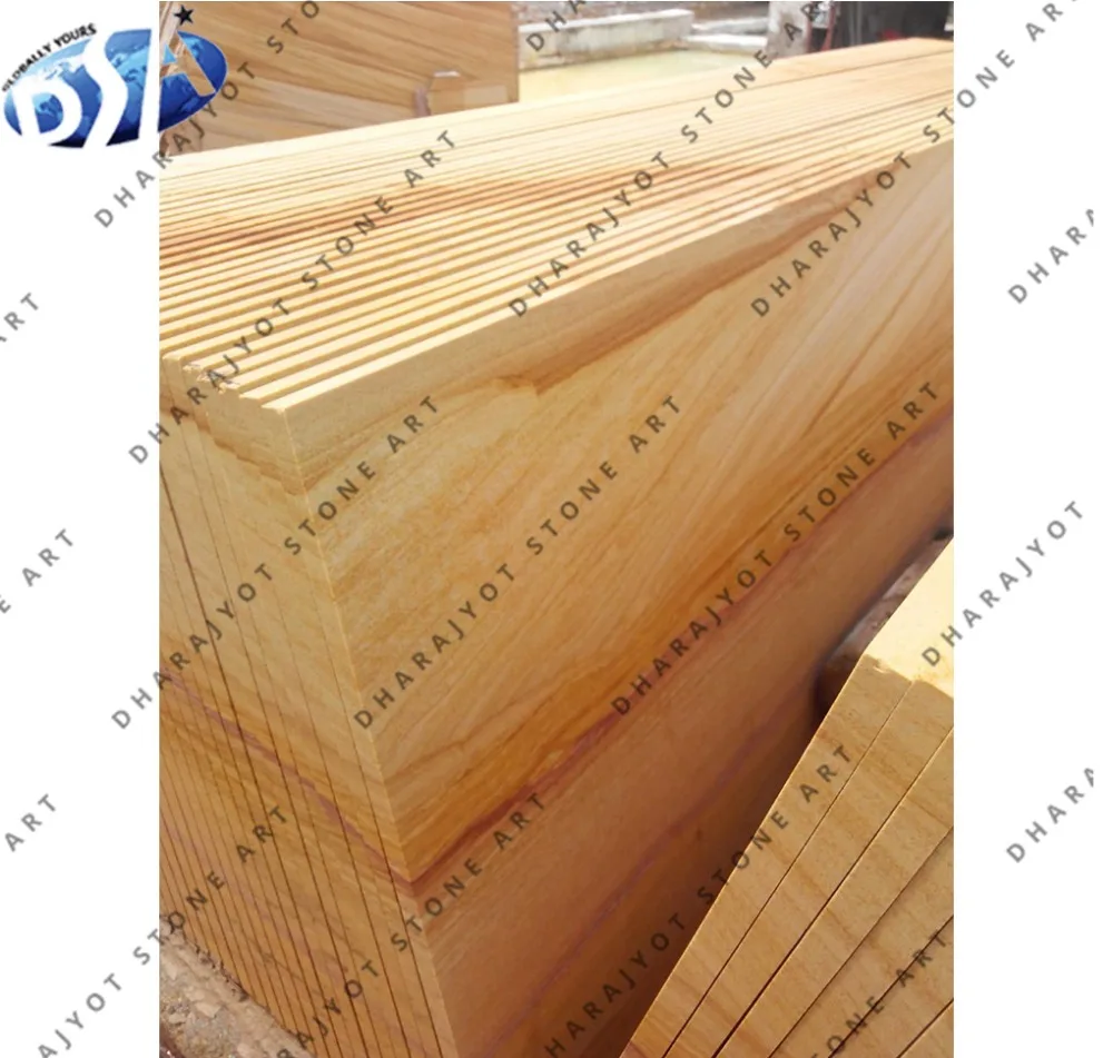 Индийский Лучший популярный Тиковый желтый песчаник