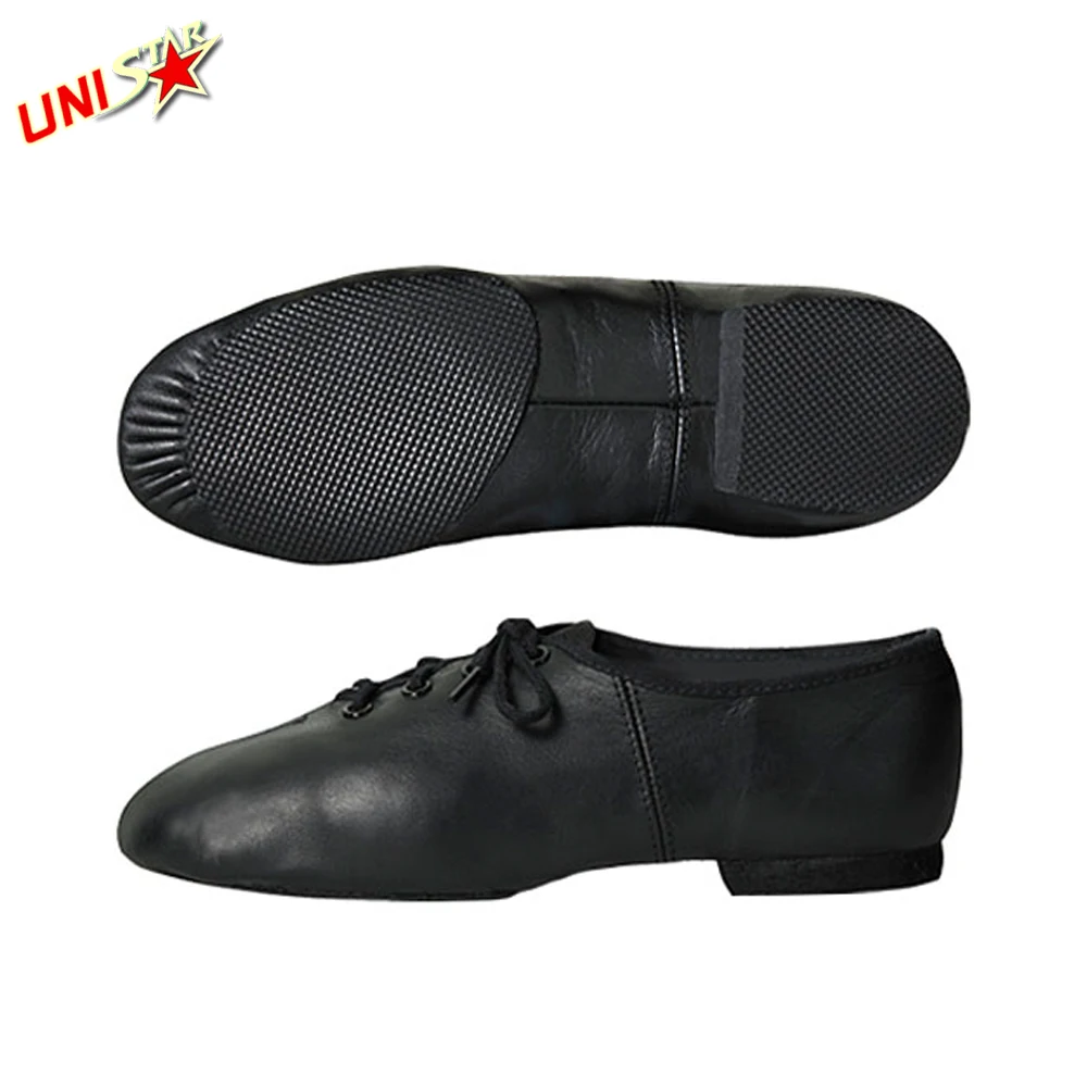 Hot Selling Dancing Leather Shoes Sheepskin Jazz Dance Shoes for Women Bags Fashion Black Cow OEM Training Fabric Packing Color