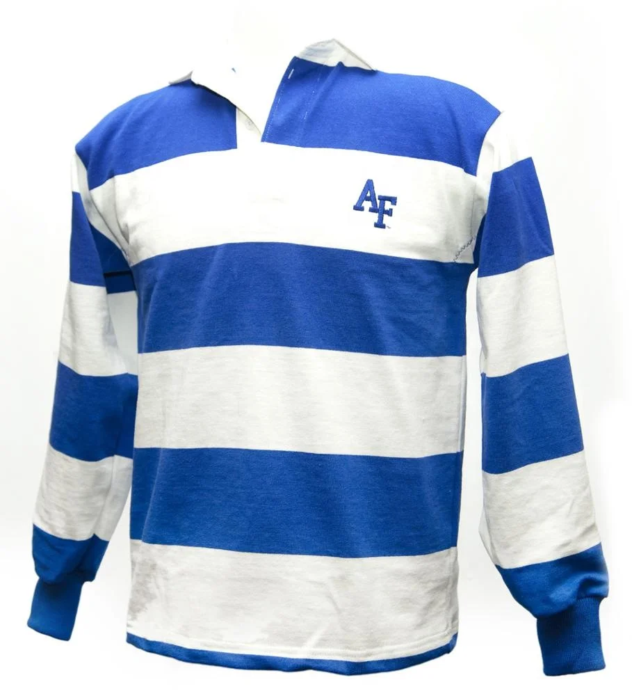 
Top Quality 65%Cotton/35%Polyester Heavyweight Striper Rugby Jersey 