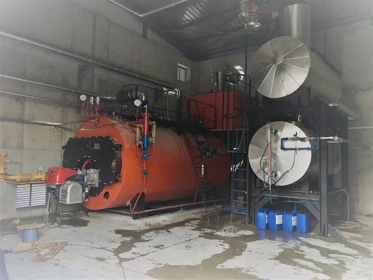 6 ton/h 10 bar 3 Pass Wet Back Steam Boiler