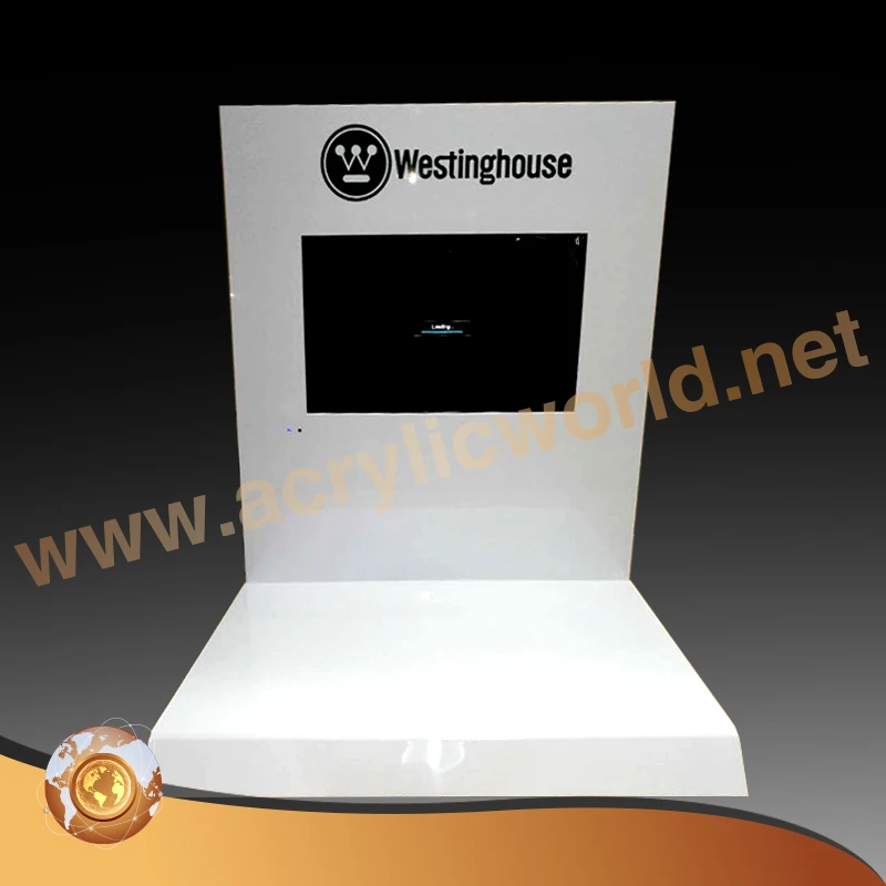 acrylic counter display for camera with LCD accessories display counter