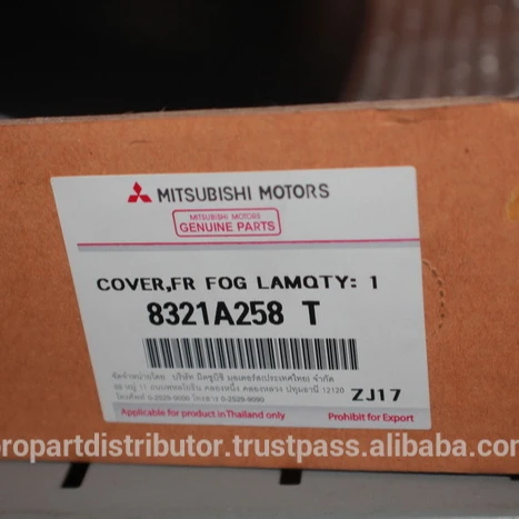 FOG LAMP COVER RH MITSUBISHI TRITON 2009 KA4T Genuine part (8321A258T)