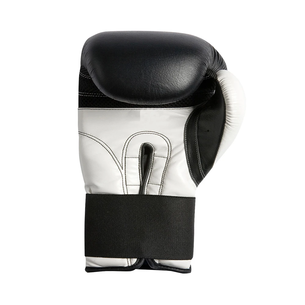 Mat black leather boxing gloves custom logo genuine leather Men Black Real Lather wholesale training Boxing Gloves For Adults
