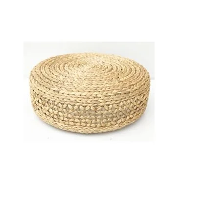 Seagrass-water hyacitnh ottomans, handicraft ottoman for livingroom