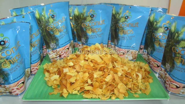 
Toasted Coconut Chips Snack Crispy From Vietnam honey flavor Coconut Chips 40g 