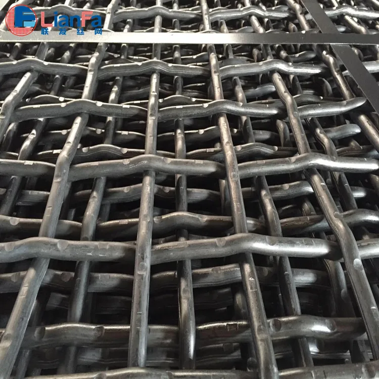 vibrating screen mesh China factory crimped wire mesh mining sieving screen mesh