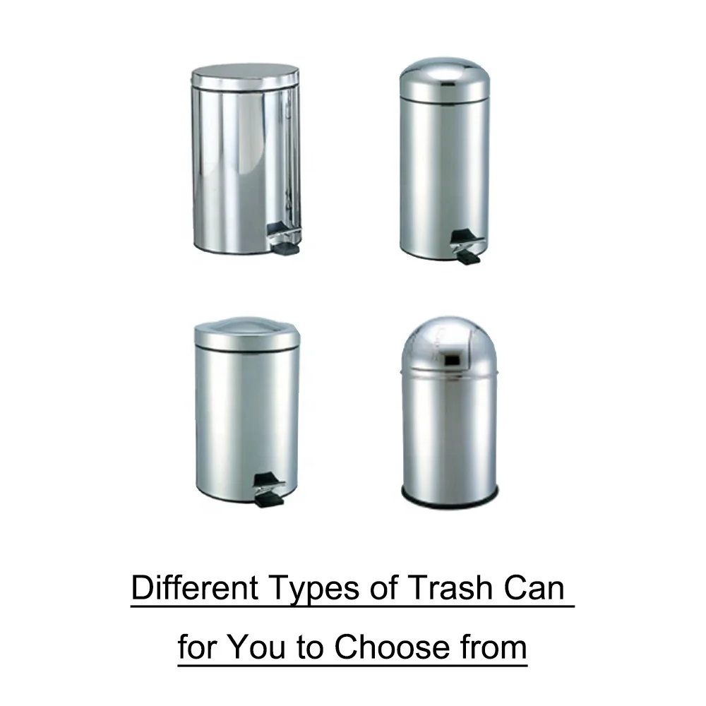 [Holar] Taiwan Made 3L to 30L Stainless Steel Step Trash Can with Pedal