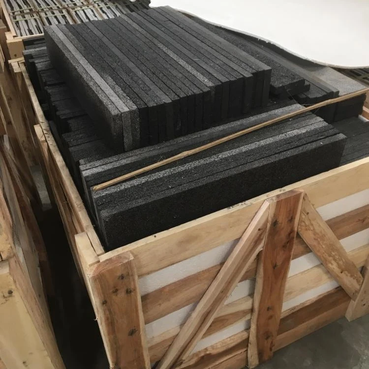 ceramic tiles bali black natural lava stone piedras hitam LS011