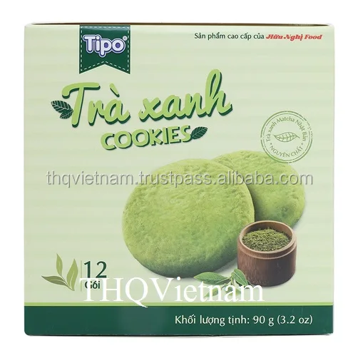 [THQ VIETNAM ] TIPO MATCHA COOKIES 90GR*32BOXES