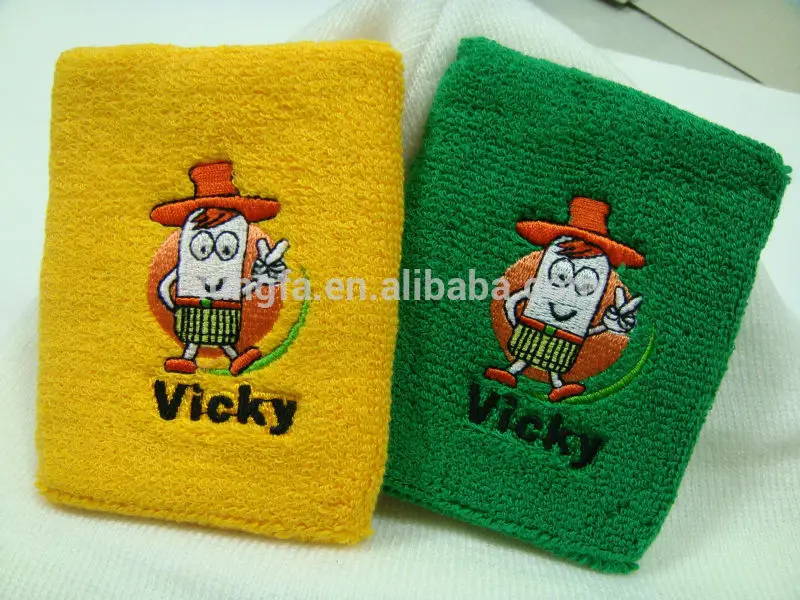 
New sports jacquard or terry wrist sweatband for ball games and running 