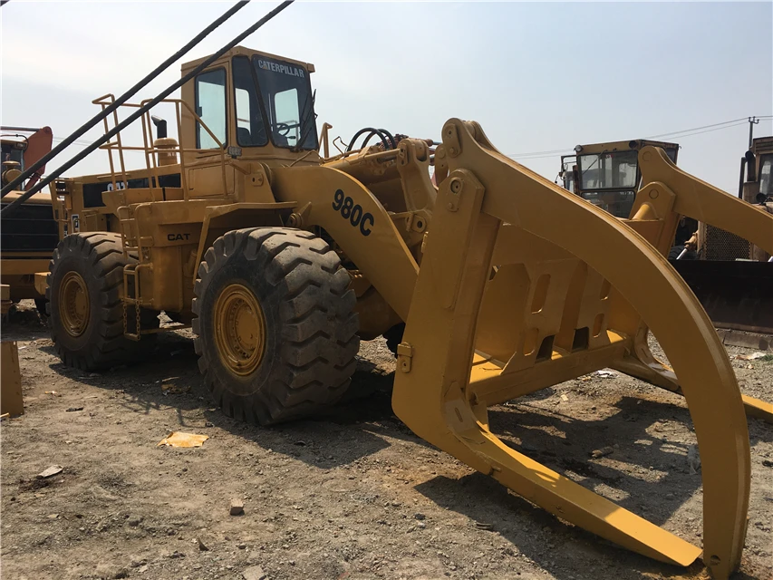 excellent condition second hand front loader cat 980c used wheel loader 980 for sale with low price