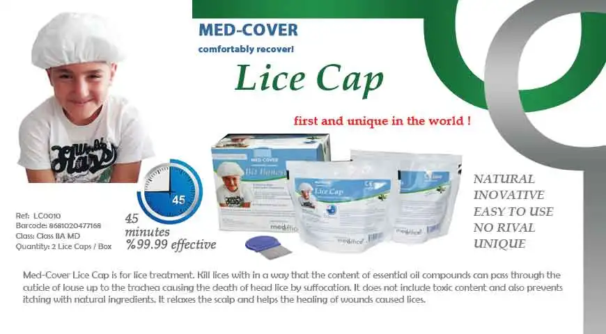READY TO USE First in the World - Lice Cap -Lice Treatment -New!!