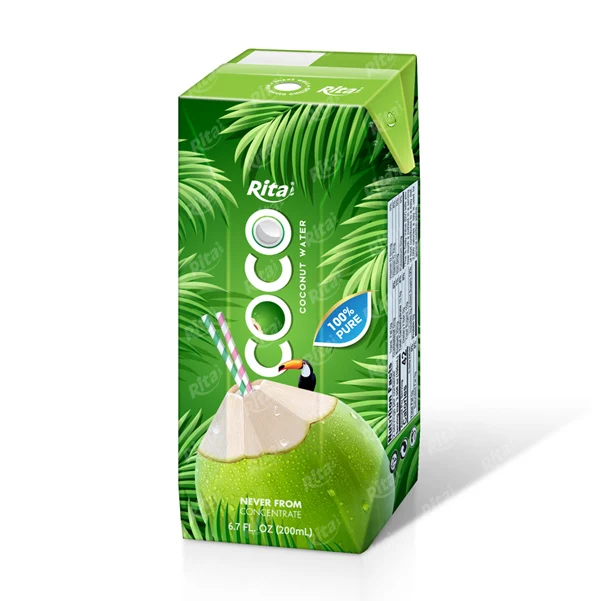 200ml Aseptic Box Wholesale Organic Coconut Water