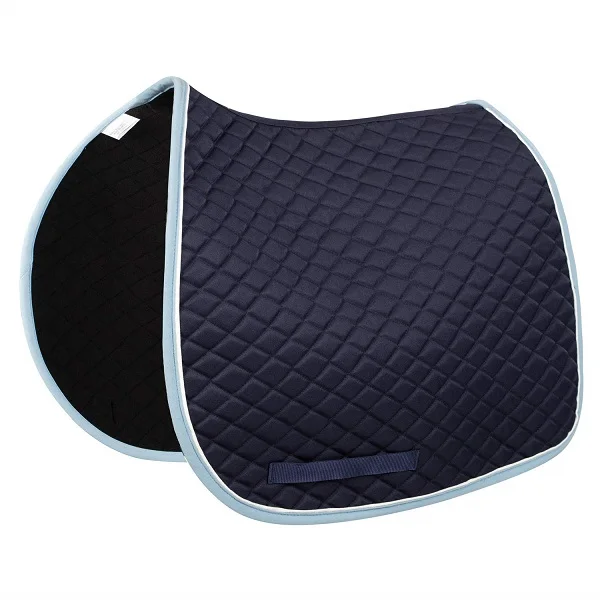 Custom Fabric English Dressage Saddle Pad Cotton Pony Logo Style Color Cob Lining Material Origin Foam Full