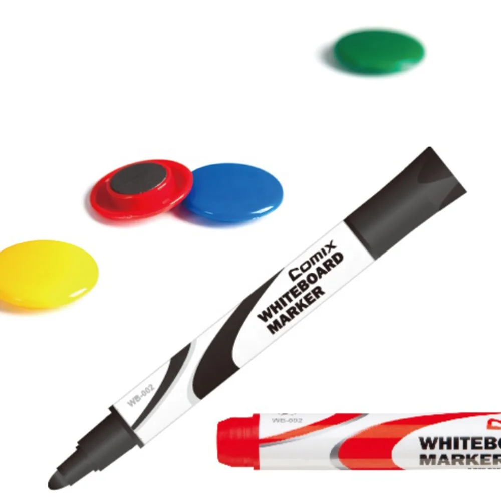 Comix Aluminum Frame Dry Erase Surface Magnetic Whiteboard with Marker Tray