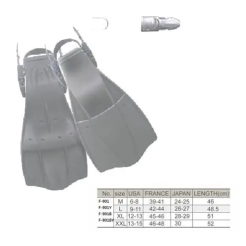 
Wholesale Taiwan Training Fins Soft / Good Performance Quality Adult Diving Fins 