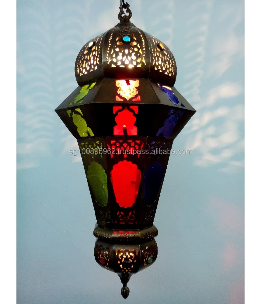 Винтажная репродукция BR357, восьмиугольная Подвесная лампа с марокканским искусством