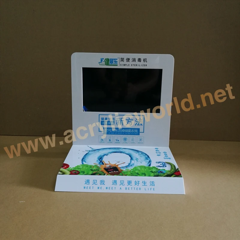 Factory OEM/ODM acrylic LCD video display,media display,acrylic touch screen display
