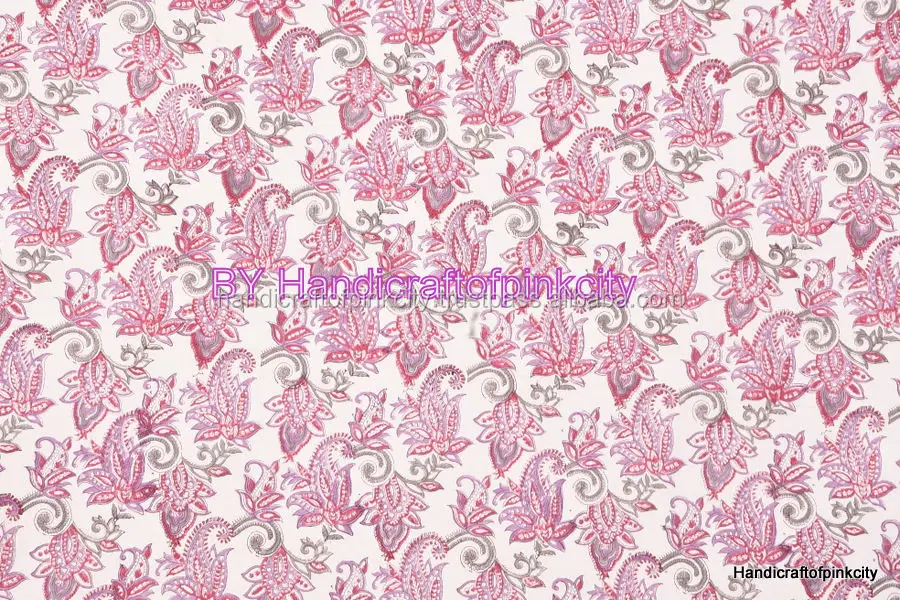 Hand Block Print Bed Sheet Set, Queen Size Throw Bed Speared With 2 Pillow Set Cotton Handmade Bed Cover