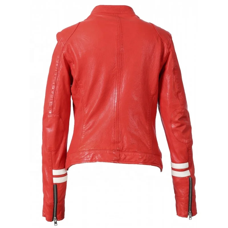 18/19 New arrival women coat slim fit leather jackets/leather jacket clothing
