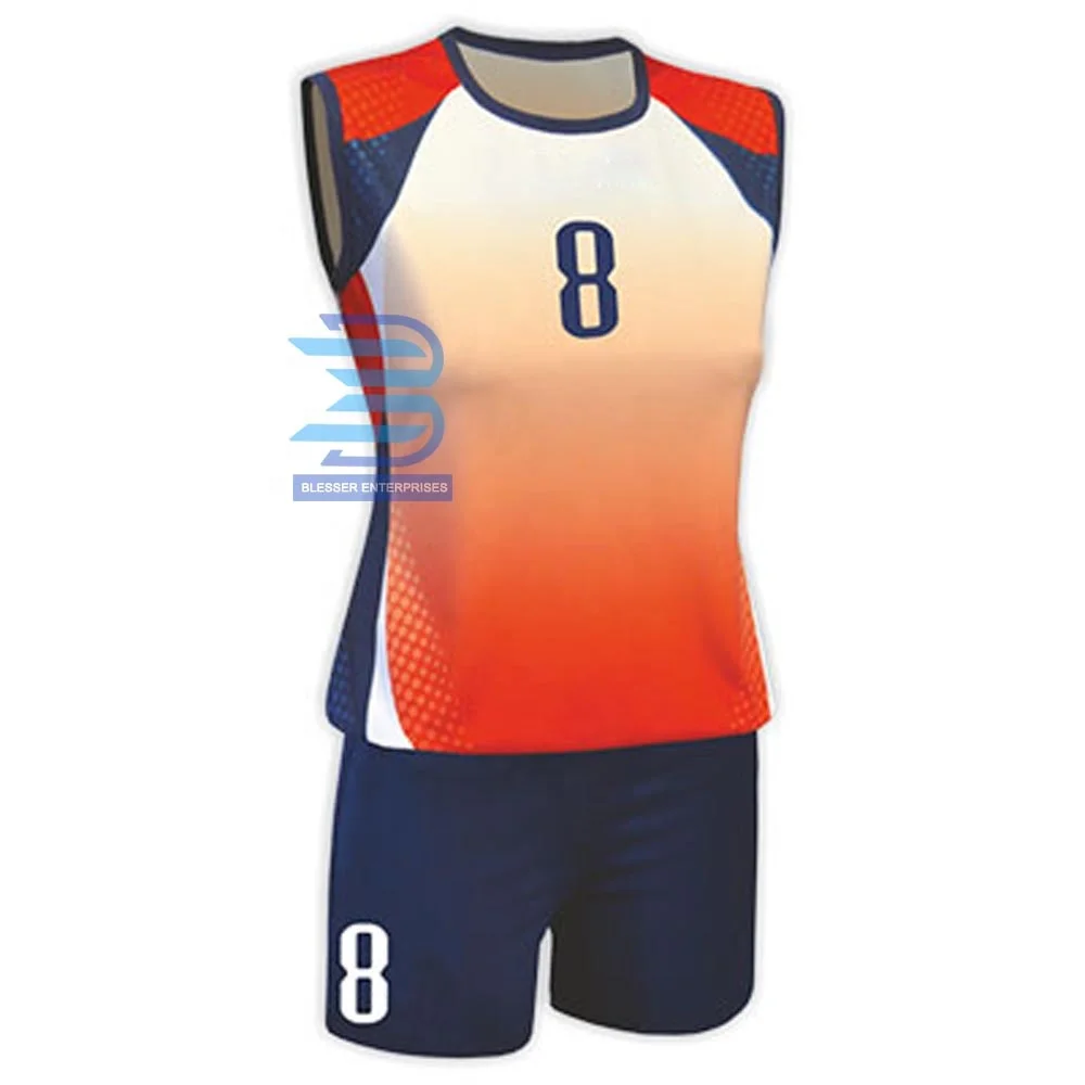 Женская футболка для волейбола с сублимационным принтом, спортивная одежда, комплект для волейбола